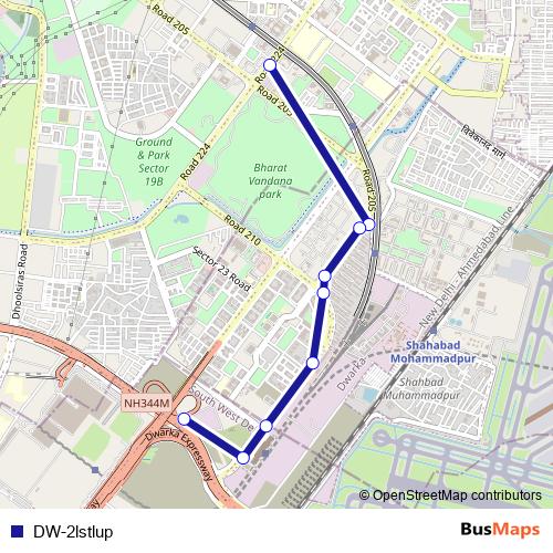 DW-2lstlup bus Line Map