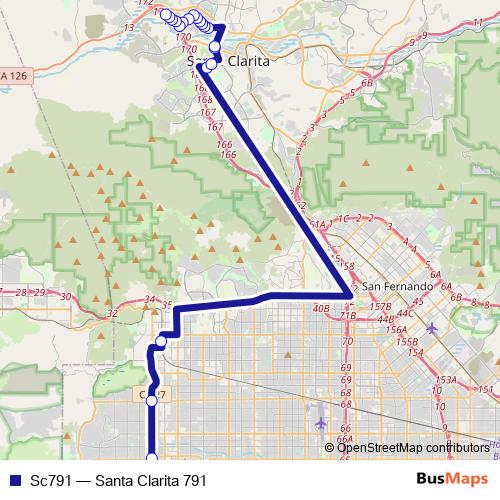 Sc791 bus Line Map