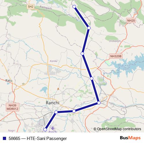 58665 rail Line Map