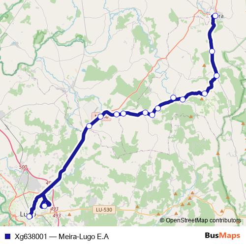 Xg638001 bus Line Map