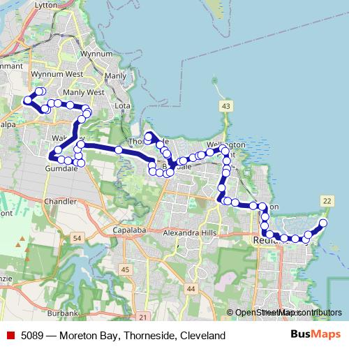 5089 bus Line Map