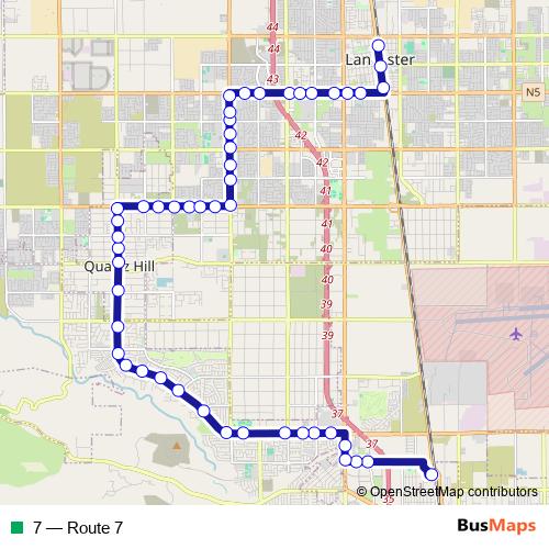 7 bus Line Map