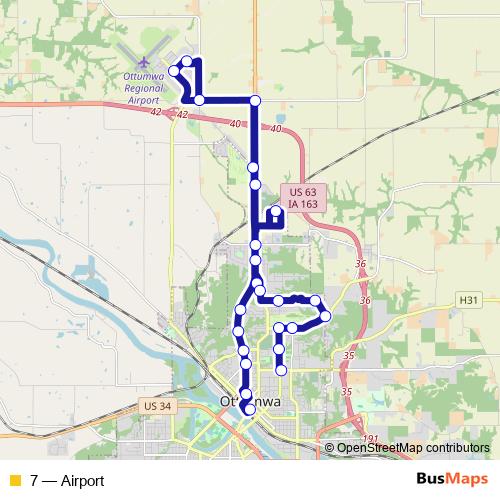 7 bus Line Map
