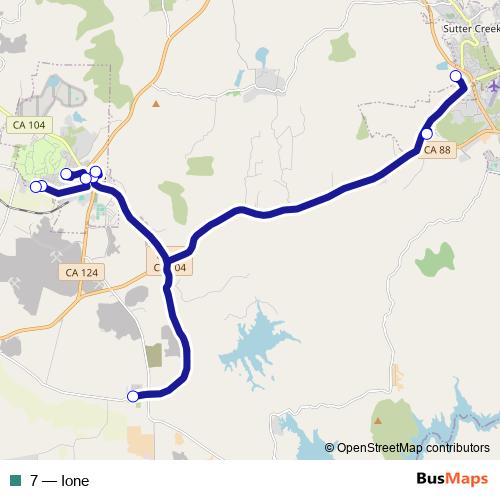 7 bus Line Map