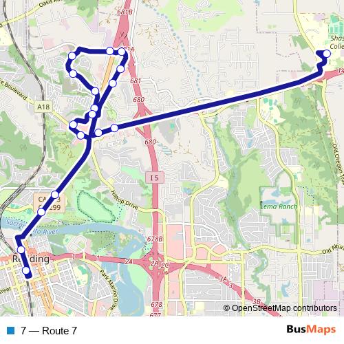 7 bus Line Map