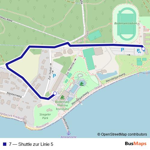 7 bus Line Map