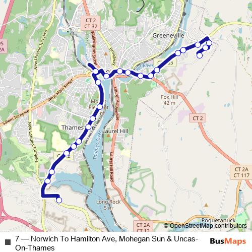 7 bus Line Map