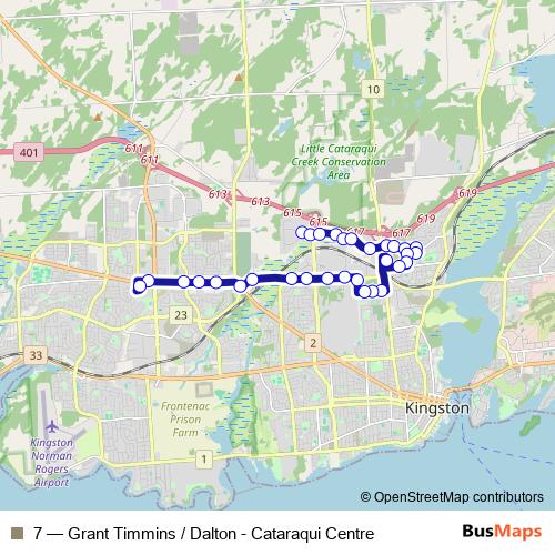 7 bus Line Map
