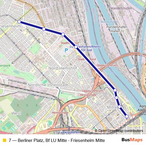 7 bus Line Map