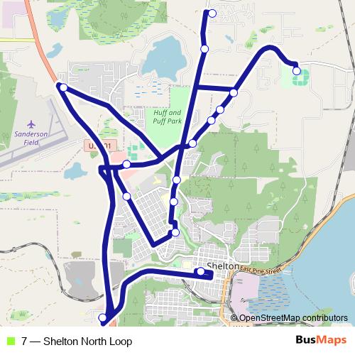 7 bus Line Map
