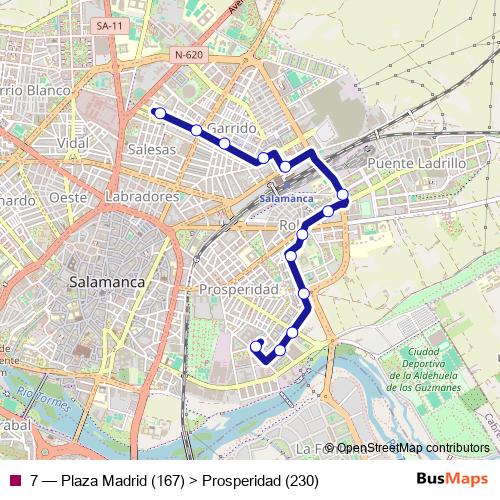 7 bus Line Map