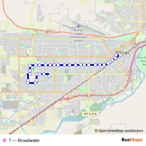 7 bus Line Map