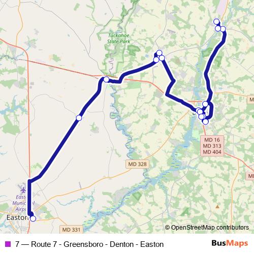 7 bus Line Map