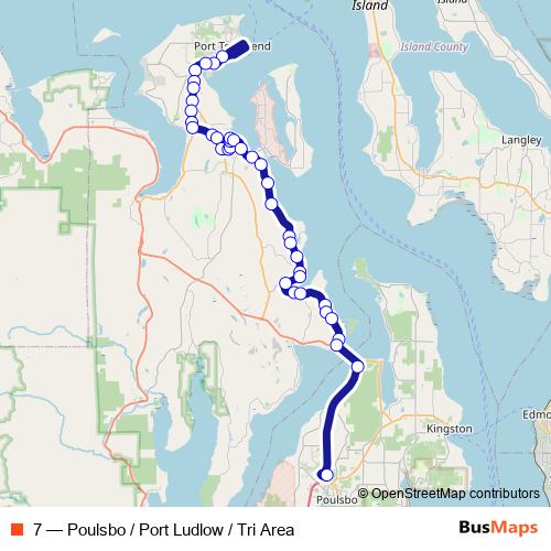 7 bus Line Map