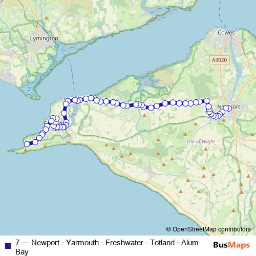 7 bus Line Map