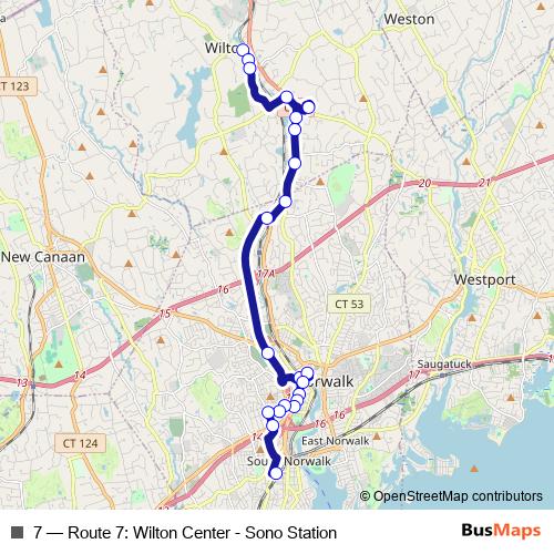 7 bus Line Map