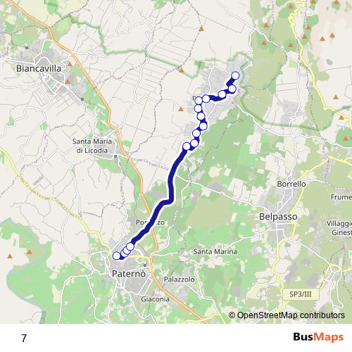 7 bus Line Map