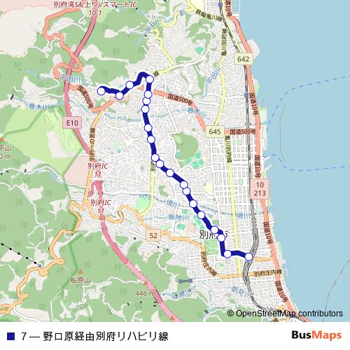 7 bus Line Map