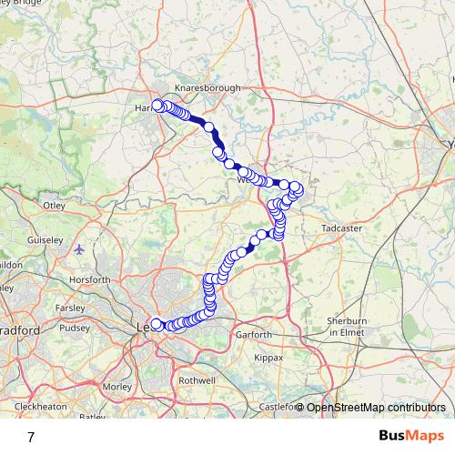 7 bus Line Map