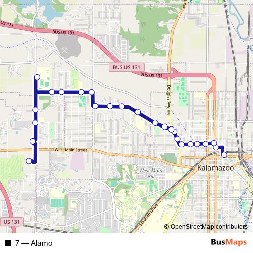 7 bus Line Map