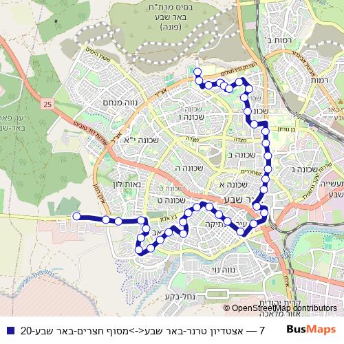 7 bus Line Map