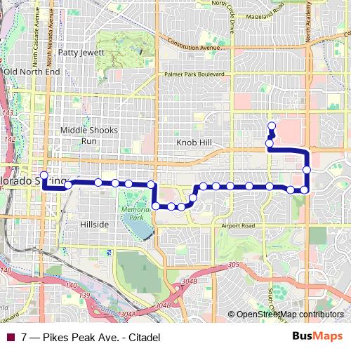 7 bus Line Map
