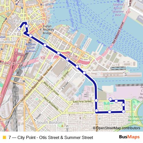7 bus Line Map