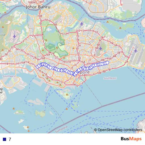 7 bus Line Map