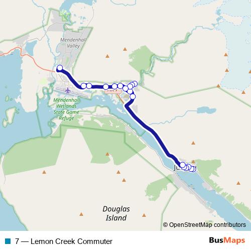 7 bus Line Map