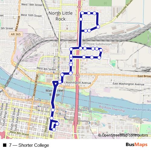 7 bus Line Map