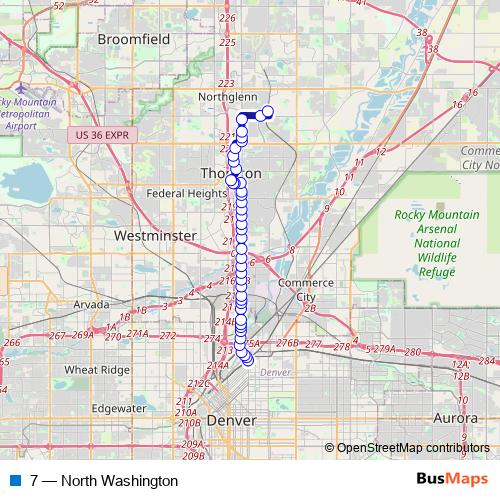 7 bus Line Map