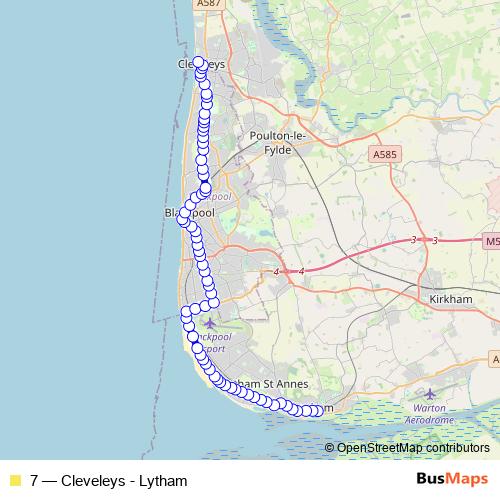 7 bus Line Map