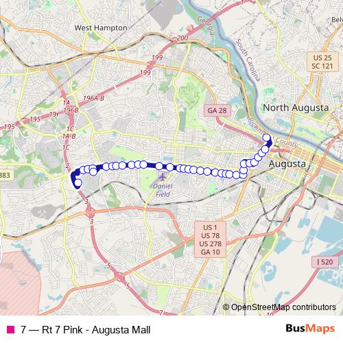 7 bus Line Map