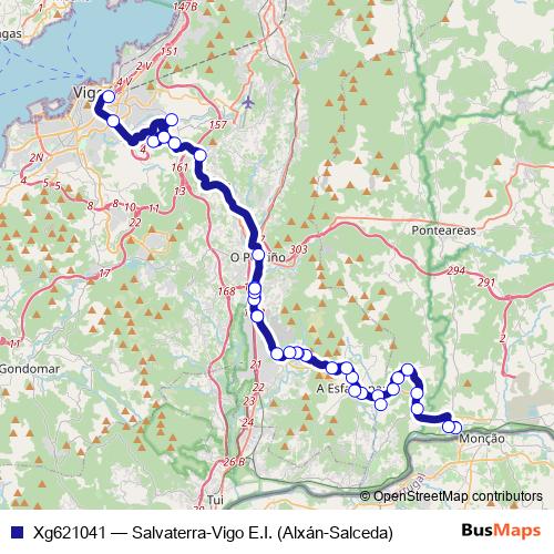 Xg621041 bus Line Map