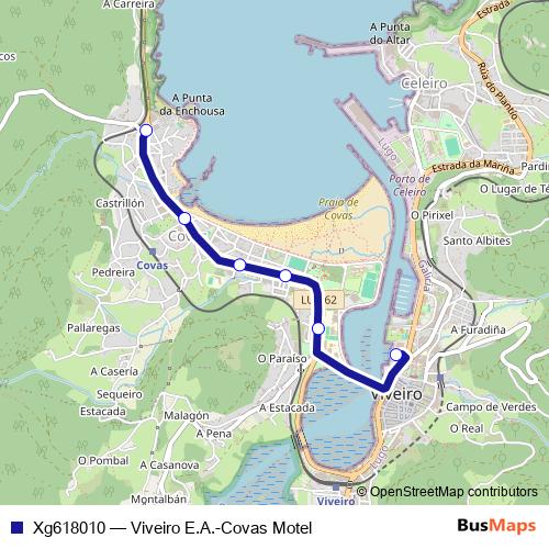 Xg618010 bus Line Map