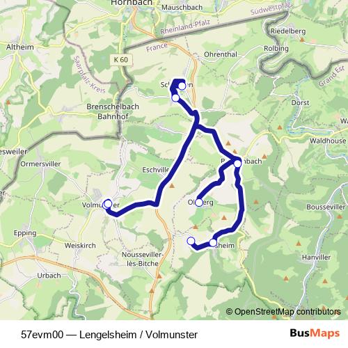 57evm00 bus Line Map