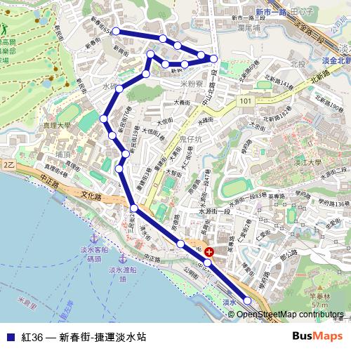 紅36 bus Line Map