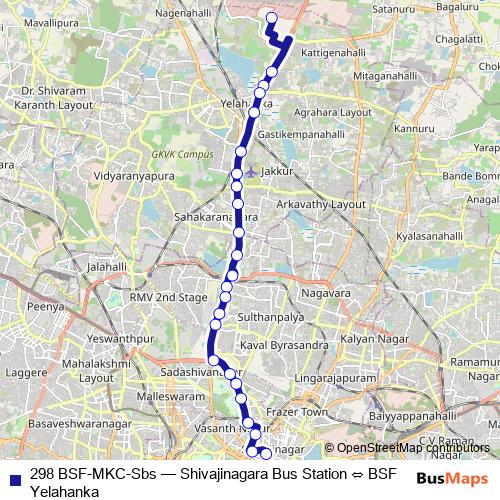 298 BSF-MKC-Sbs bus Line Map