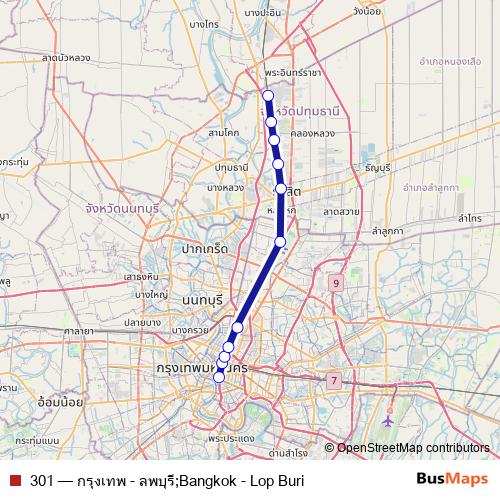 301 rail Line Map