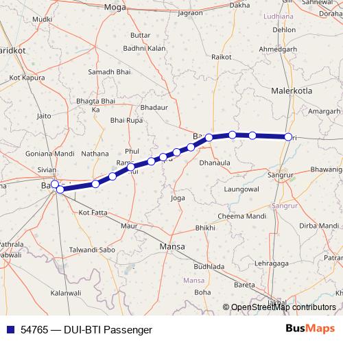 54765 rail Line Map