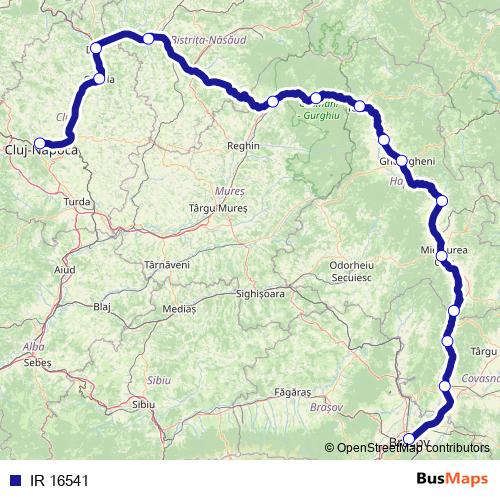IR 16541 rail Line Map