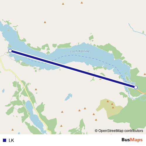 LK ferry Line Map