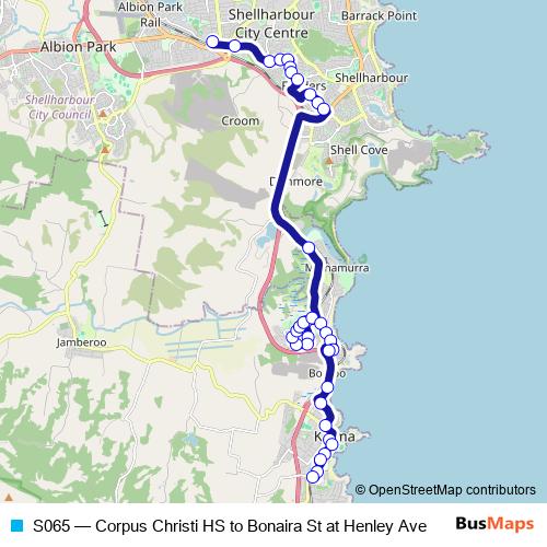 S065 bus Line Map