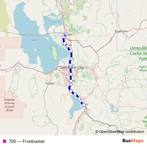 750 rail Line Map