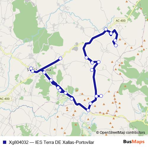 Xg804032 bus Line Map
