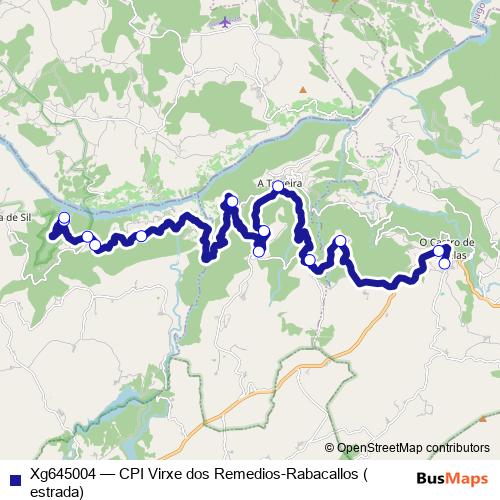 Xg645004 bus Line Map