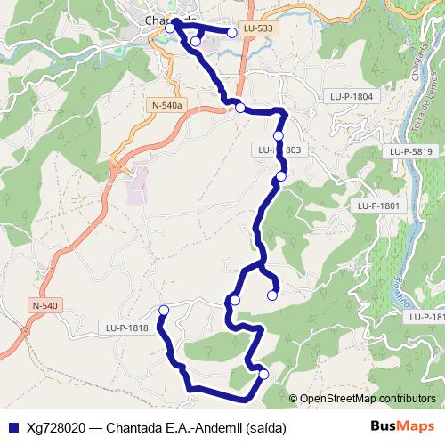 Xg728020 bus Line Map
