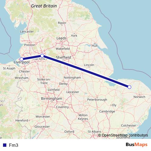 Fm3 bus Line Map