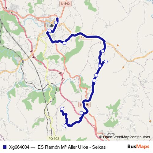Xg664004 bus Line Map