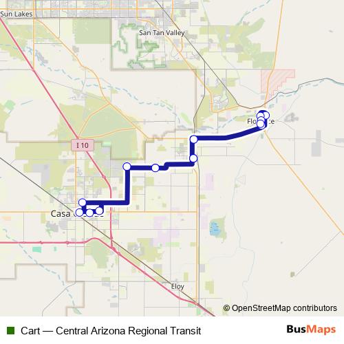 Cart bus Line Map